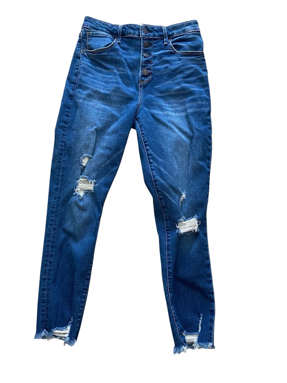 Women's Abercrombie & Fitch Curve Love High Rise Blue Jeans Size 28